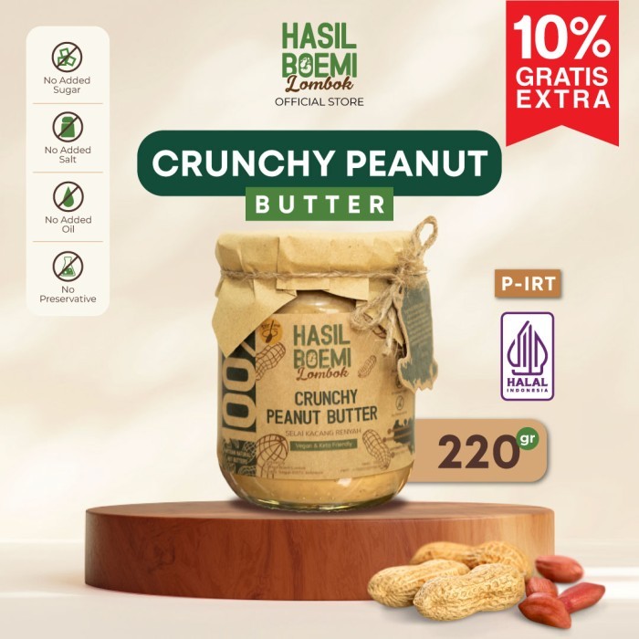 

Makanan Sehat Natural bebas gula diet diabetes selai KACANG u roti - Crunchy Peanut 0605