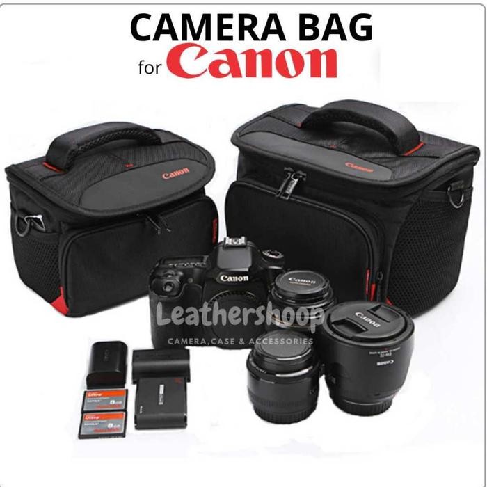 Tas Kamera for Canon Mirorrless dan DSLR Hitam - Kecil
