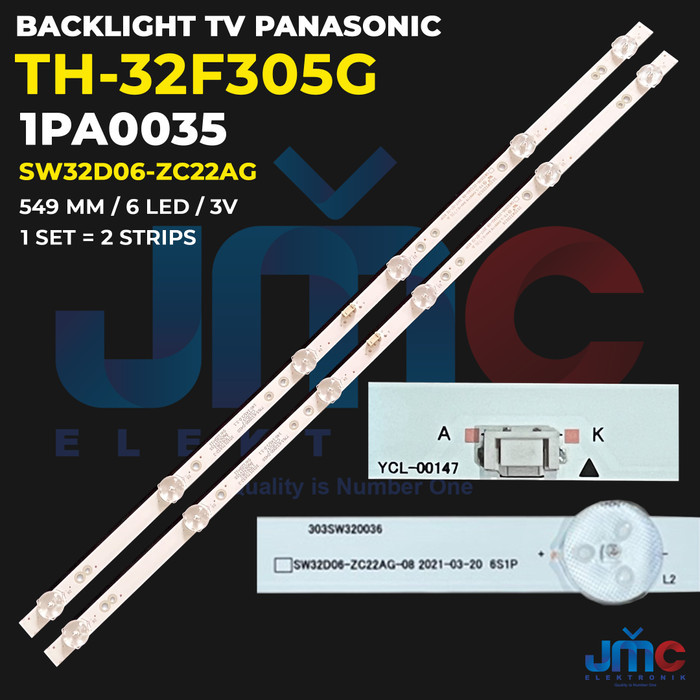 CT99 Backlight Tv Led Panasonic 32 inch Th-32f305g Th32f305g 32f305 32f 6k