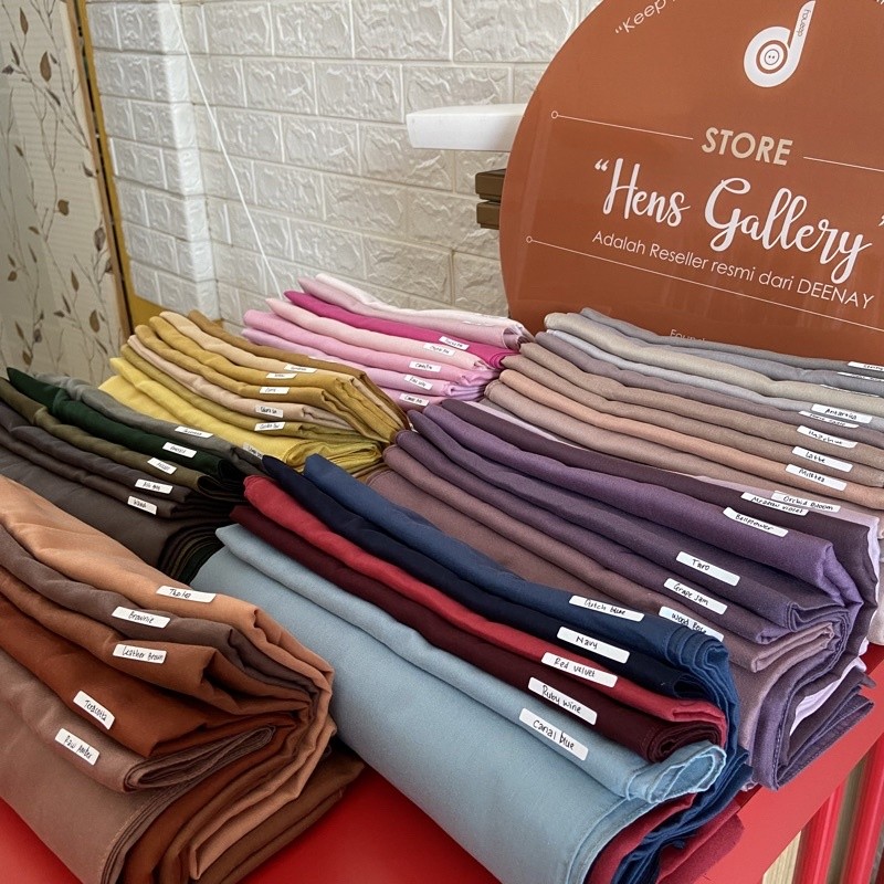 GROHO_SHOP.ID DEENAY LIZA Voal Scarves Original navy peach black bw avocado maroon mustard light gre