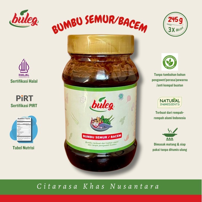 

[Promo]New Buleg Bumbu Semur I Bacem - Kemasan Botol