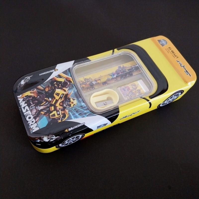 

gk (1 Pcs) Tepak Pensil / Kotak Pensil Mobil Seng LPY99-19