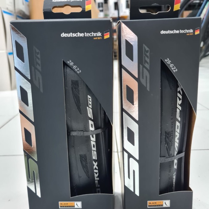 BAN LUAR CONTINENTAL GP5000 STR 700 KEVLAR BLACK S TR Tubeless Ready - 700x25