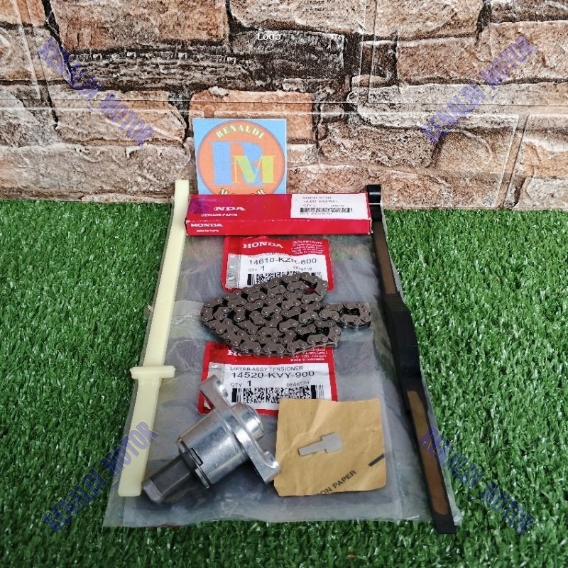 paket Karet Tensioner+rantai Keteng+Tonjokan Keteng Vario 125 Vario 150 Pcx 150