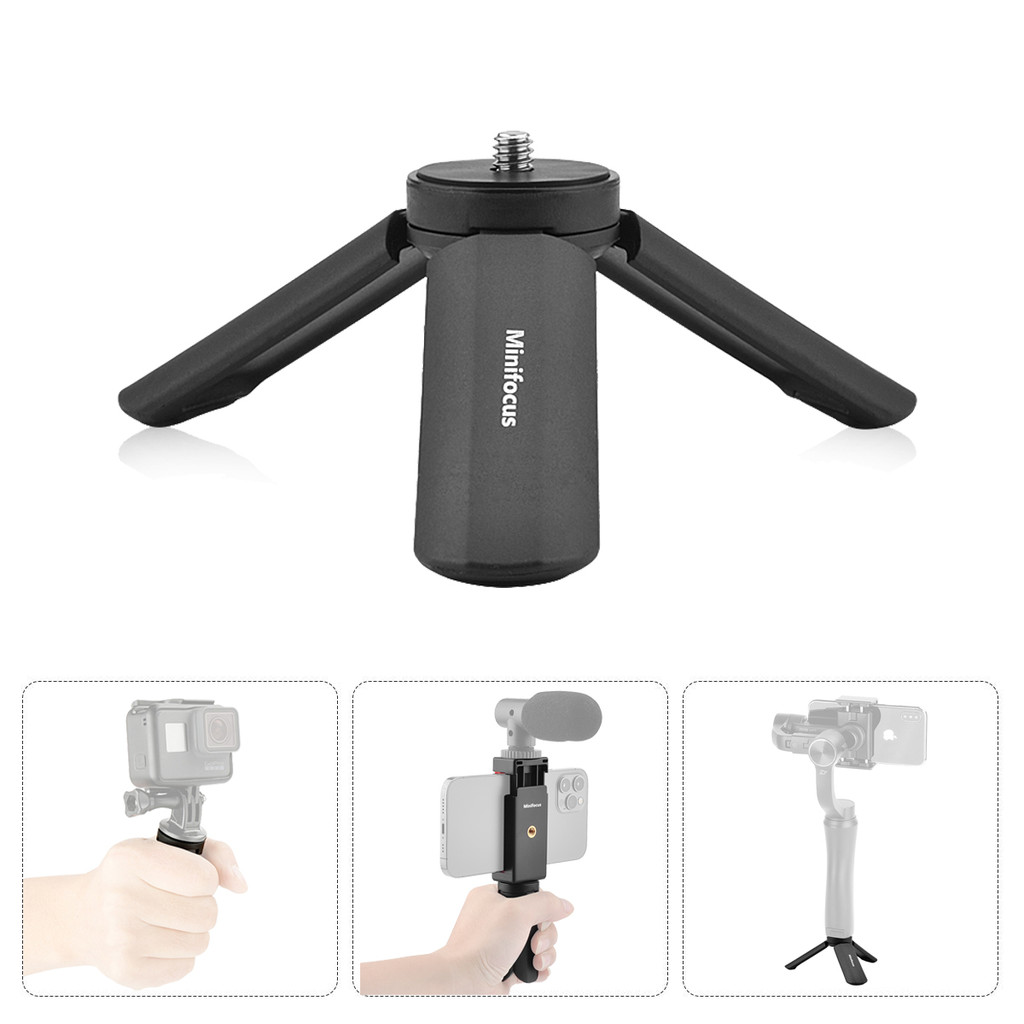 Vlog Grip Mini Tripod Desk Stand for Gopro Hero 10 9 8 7 6 5 DJI Osmo Action Camera Phone Gimbal Vlo