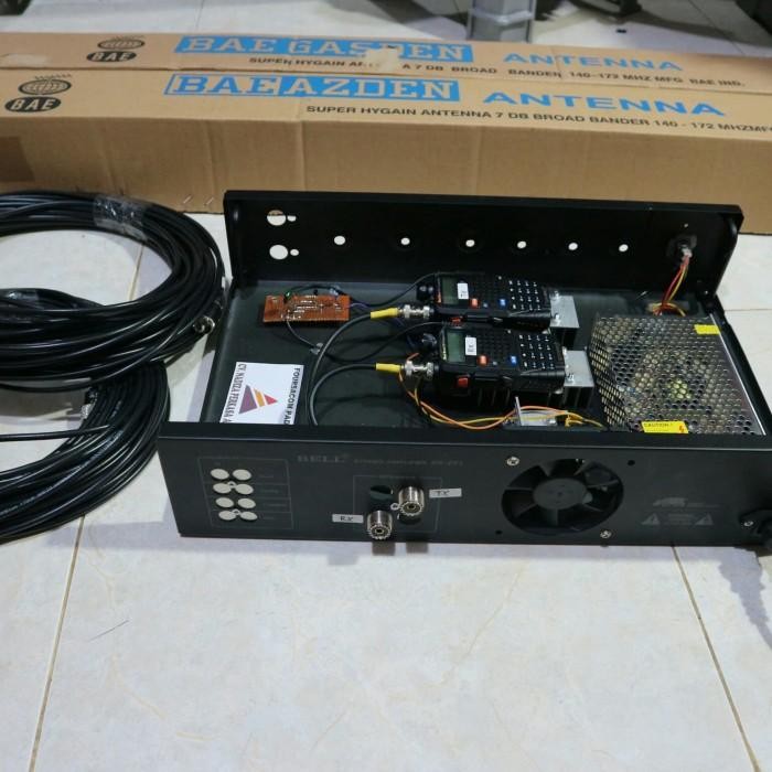 Repeater HT Dual Band 5 watt Lengkap kabel antena siap pasang