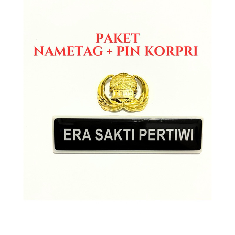 

Paket Nametag dan Pin Korpri Terbaru