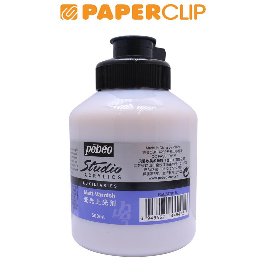 

VARNISH ACRYLIC PEBEO STUDIO MATT 500ML 247011C