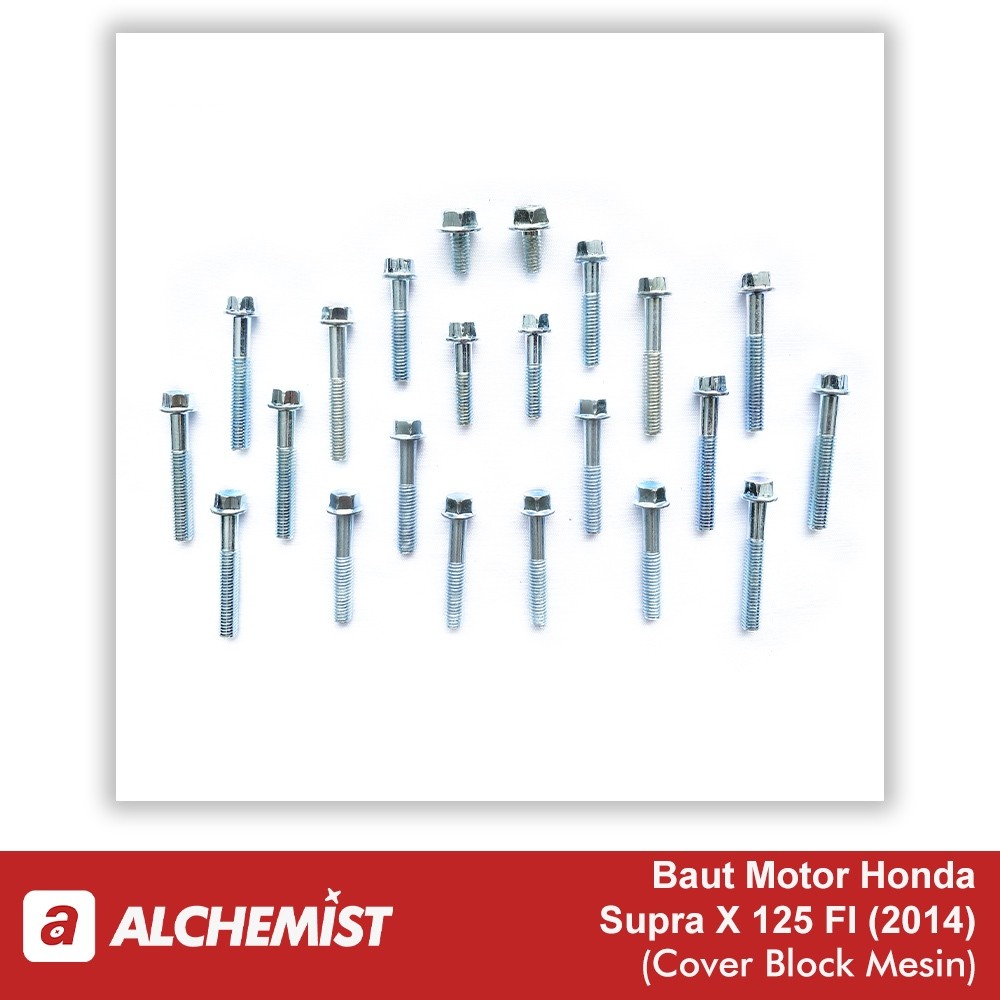 COD Baut Block Mesin Supra X 125 FI / Baud Bak Mesin Kanan Kiri Supra X 125 FI / Baut Baud Block Mes