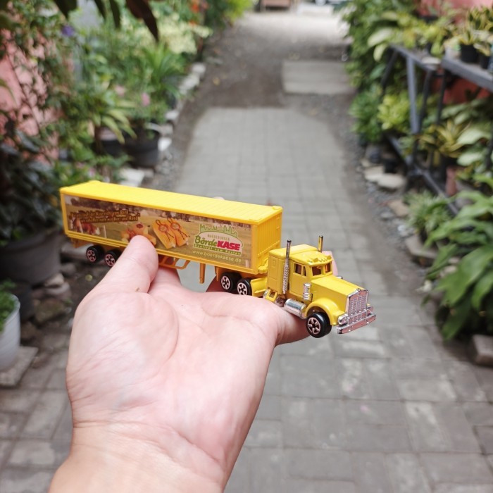 Majorette Truck Trailer Kenworth Loose Miniatur Mainan Diecast
