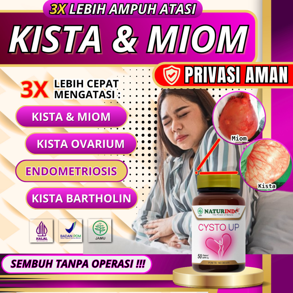 Obat Kista Miom Bartholin Paling Ampuh Ovarium Kista Endometriosis Herbal Ampuh Naturindo Terlaris
