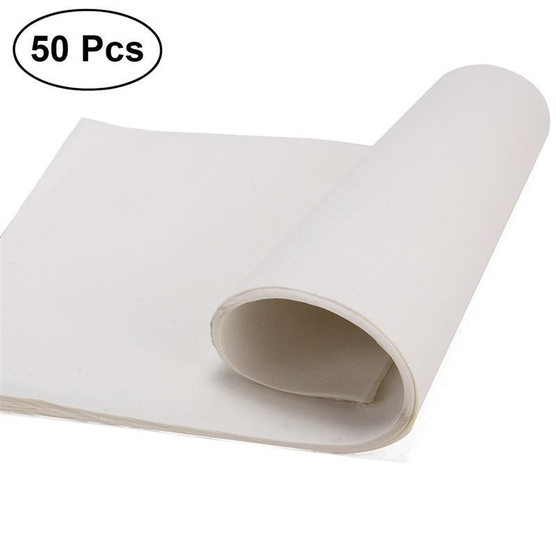 

50 Sheets Xuan Paper Rice Paper For Painting Sheet Practice Sheets For Painting Brush Chinese Blank Chinese Paper for