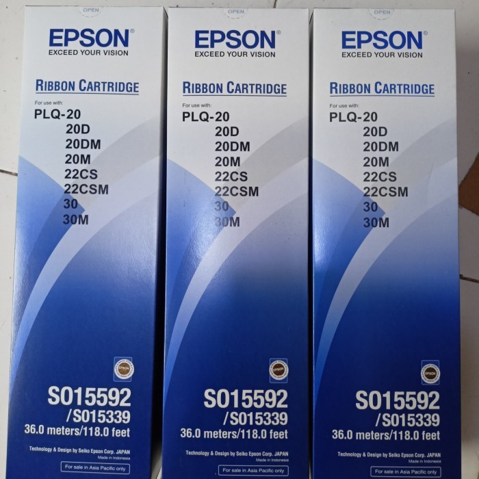 Epson Ribbon Cartridge Pita PLQ 20/ Epson PLQ20 Original PLQ-20 PLQ-20