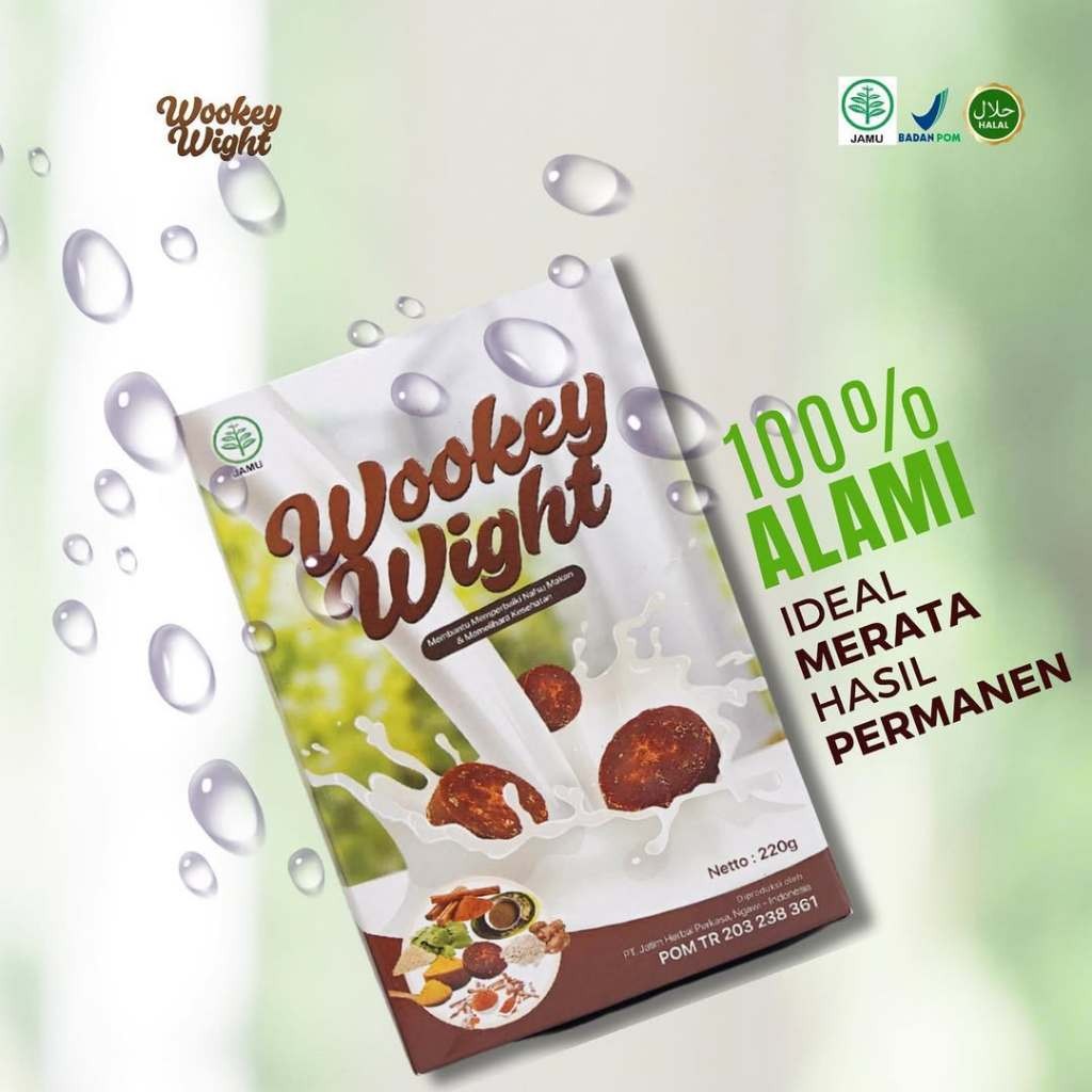 

Wookey Weight - Susu Penambah Berat Badan Rasa Brown Sugar 220gr Paket Nutrisi