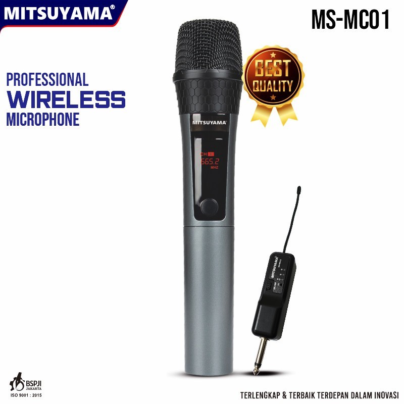 Mic Microphone Wireless Receiver Professional Mitsuyama MS-MC01 MS-MC02 MC 01 02 1 Mic 2 Mic Single 