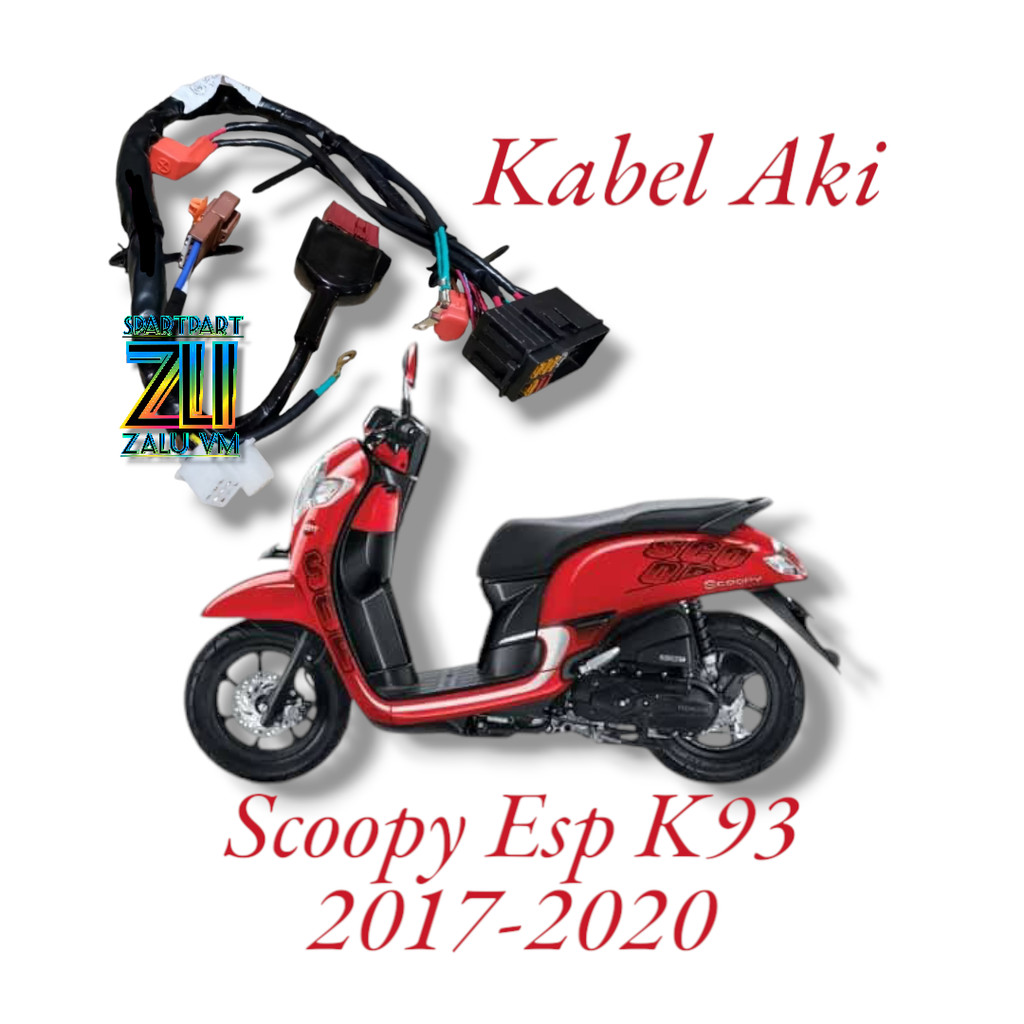 KABEL AKI MOTOR HONDA SCOOPY ESP K93 FULLSET KABEL AKI