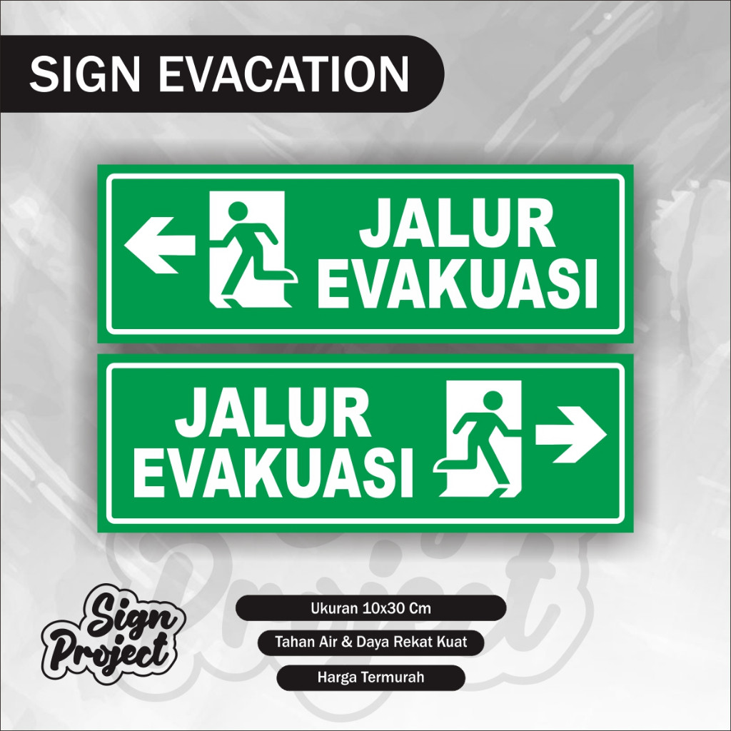 

Stiker Evakuasi / Stiker Evakuasi / Sticker Evakuasi / Sticker Jalur Evakuasi / Sign Sticker Rambu Evakuasi / Jalur Evakuasi / Evakuasi Jalur Evakuasi / Stiker Jalur Evakuasi / Stiker Arah Evakuasi / Stiker Titik Kumpul / Stiker K3 / Stiker Safety