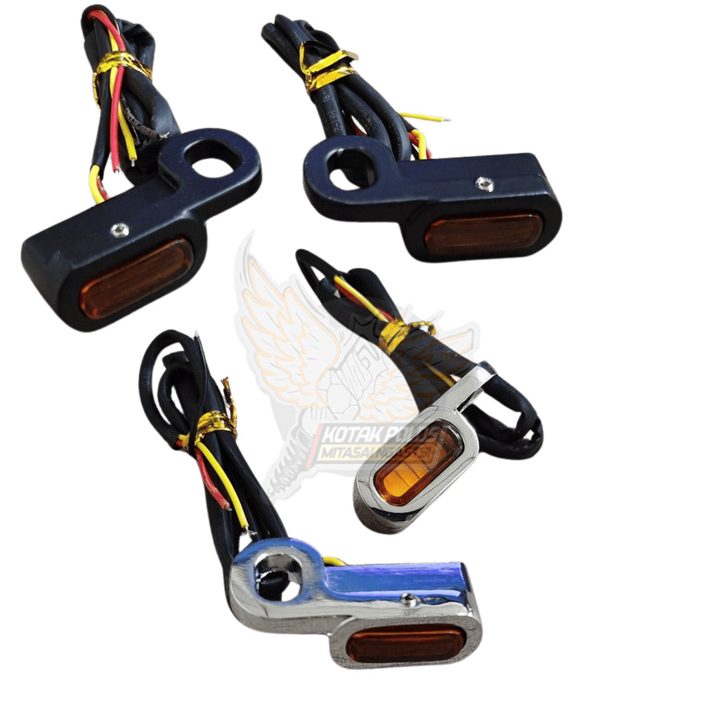 Lampu Sen Motor Mini Led Universal Riting Sein Reteng Custom Replica Heinz Bennelli Xsr155 Harley W1