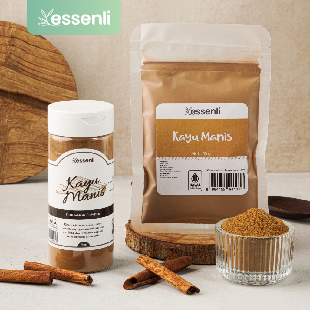 

ESSENLI Kayu Manis Bubuk Bumbu Rempah Dapur