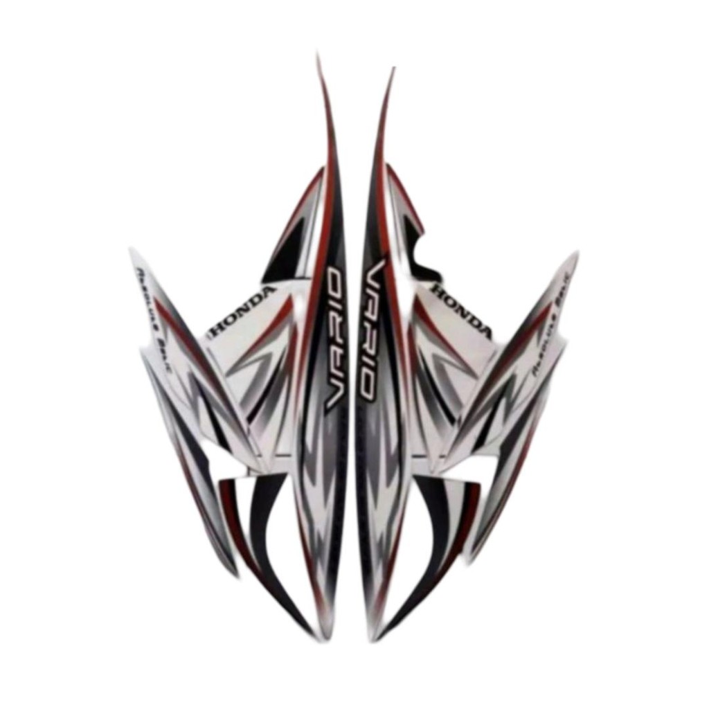 Stiker Striping Motor Honda Vario CW Karbu 110 2012 2013 Putih Full Body - Motorcycle stiker  vario