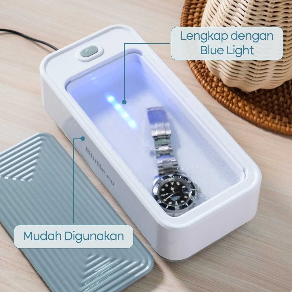 Mesin Ultrasonic Cleaner Dengan Ultra Violet Alat Pembersih Kacamata Perhiasan Cincin Portable / Ala