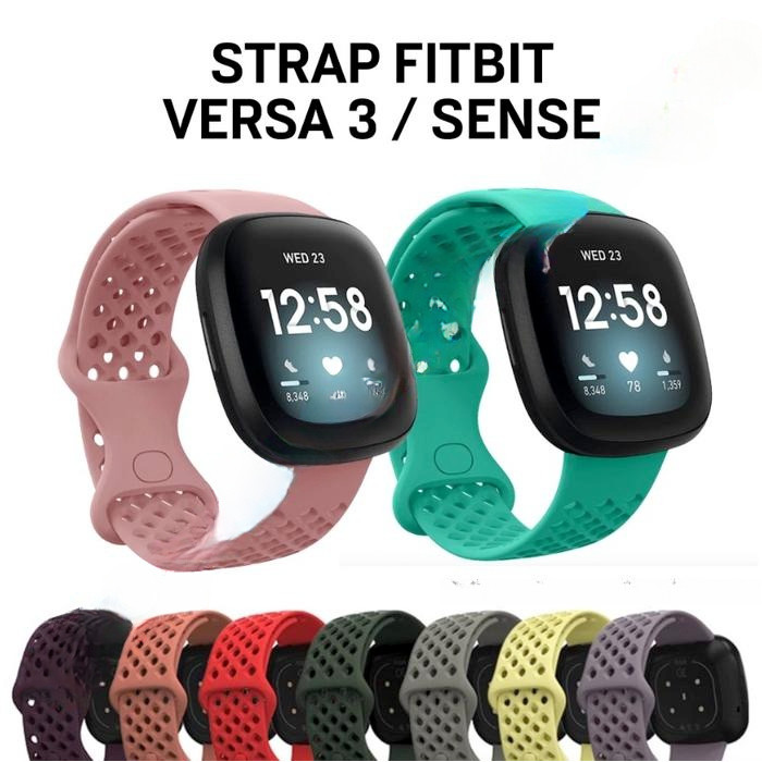 BREATH Strap Fitbit Versa 4 / 3 Sense Watch Tali Jam Silicone