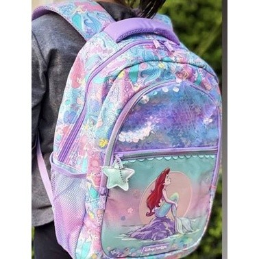 VEROSAE_SHOP Smiggle Backpack Disney Ariel Mermaid Iridescent