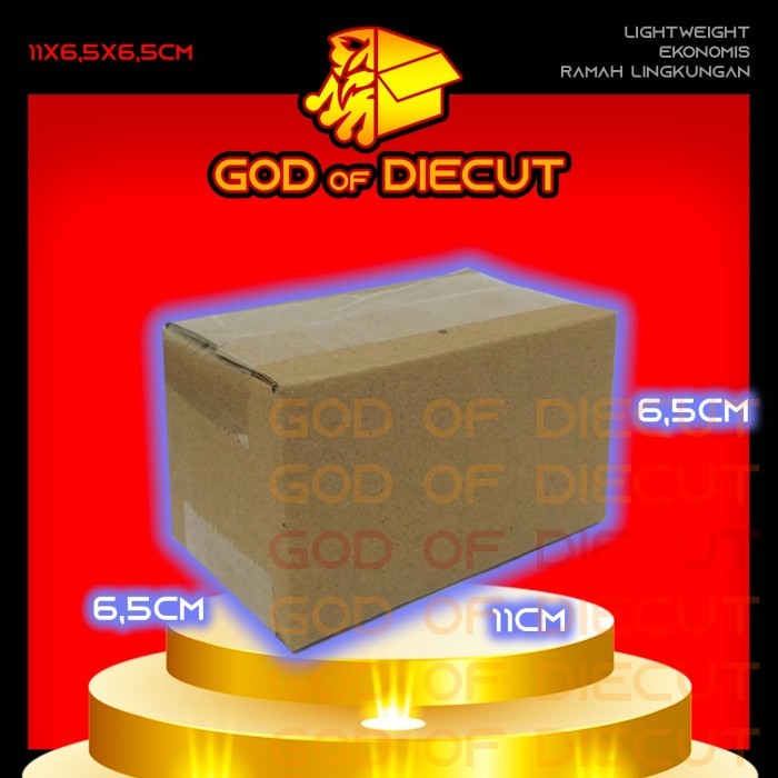 

11x6,5x12,5 cm kardus box kotak karton packing barang polos baru
