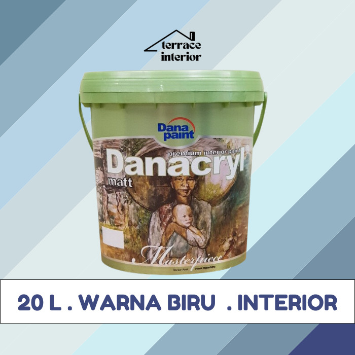 Cat Tembok Interior Danapaint Danacryl Warna Biru 20 L