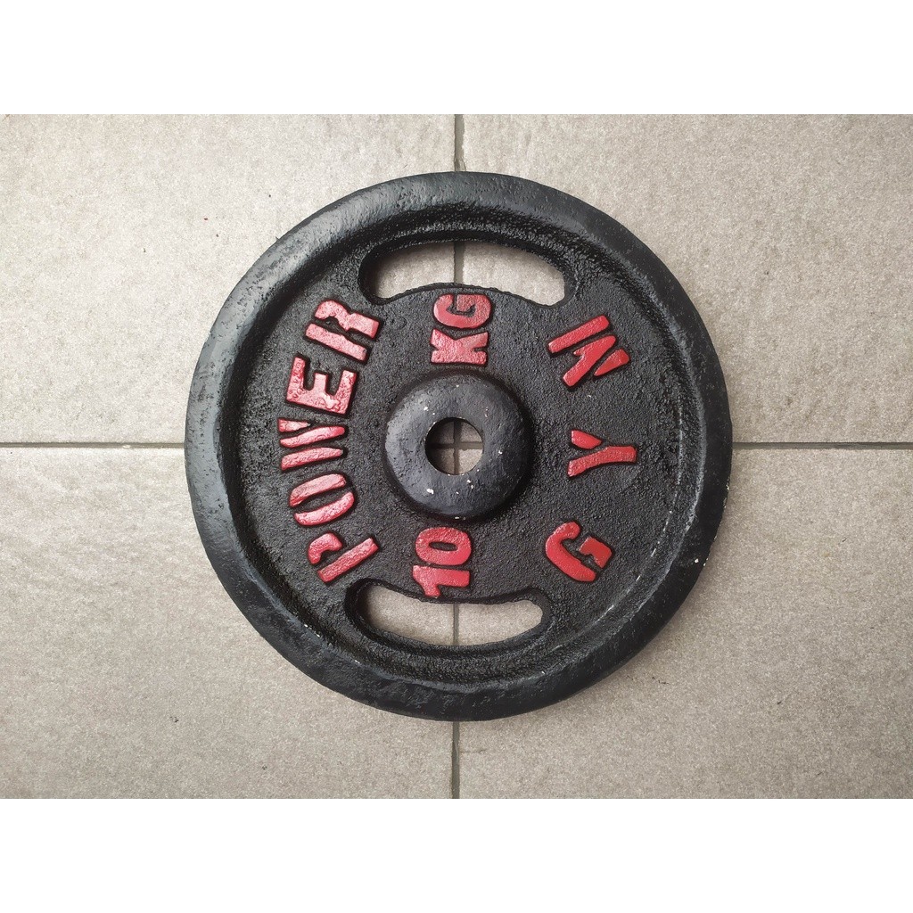 Plate Dumbell 10kg Besi Full Awet Selamanya