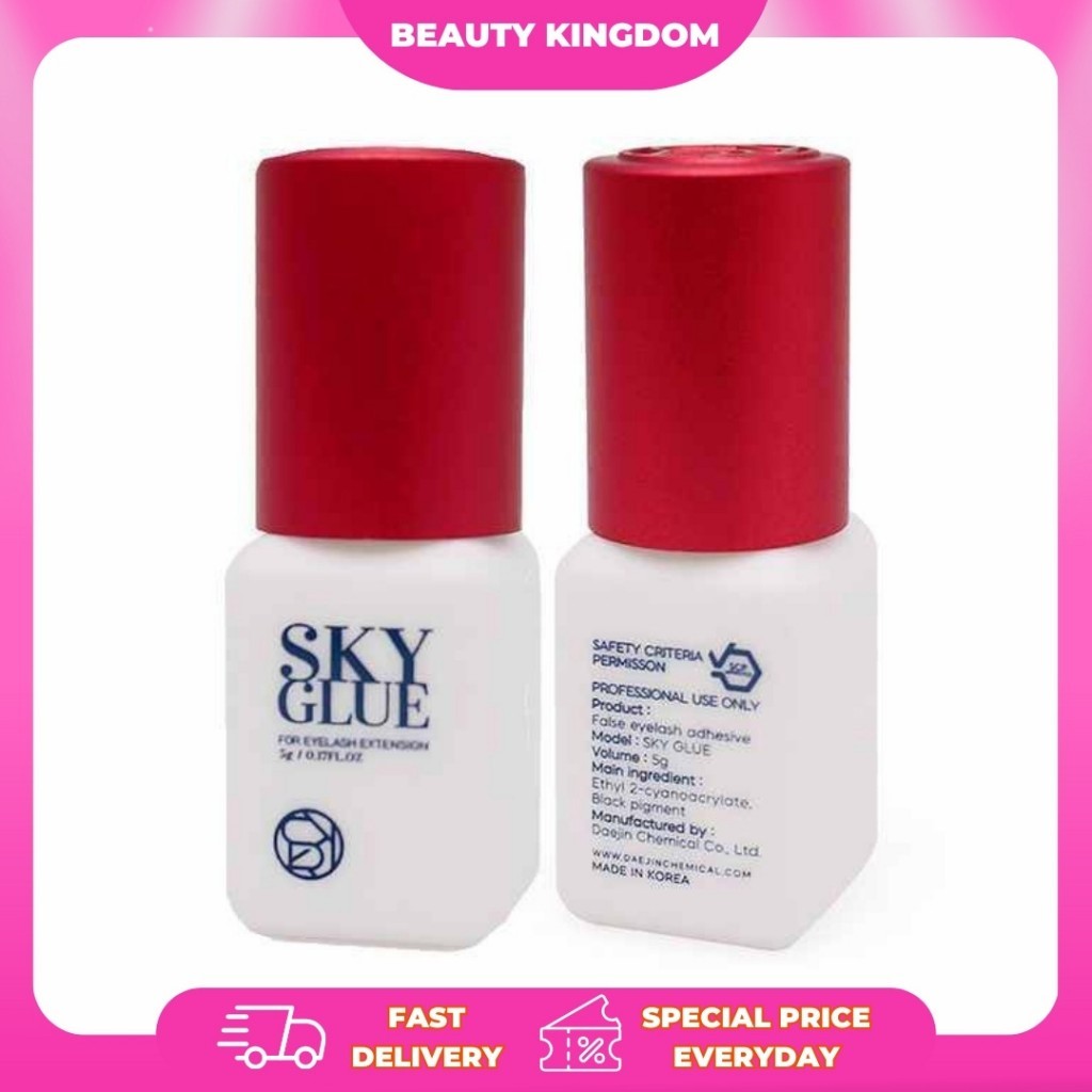 SKY GLUE Tipe S+ Super Kuat 5ml 10ml Merah Biru / LEM EYELASH EXTENSION
