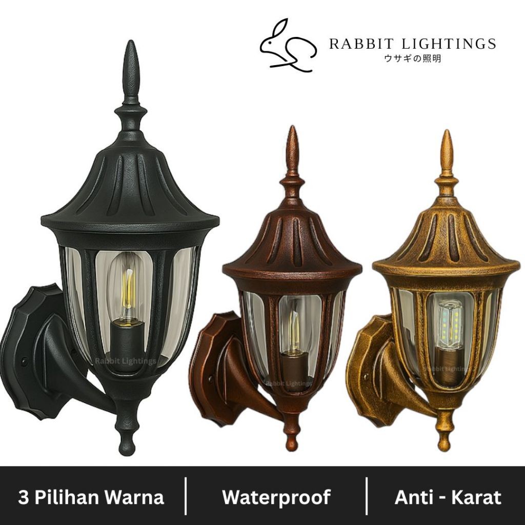 Lampu Dinding Outdoor Pillar Gantung / Lampu Taman Teras Model Klasik 5007