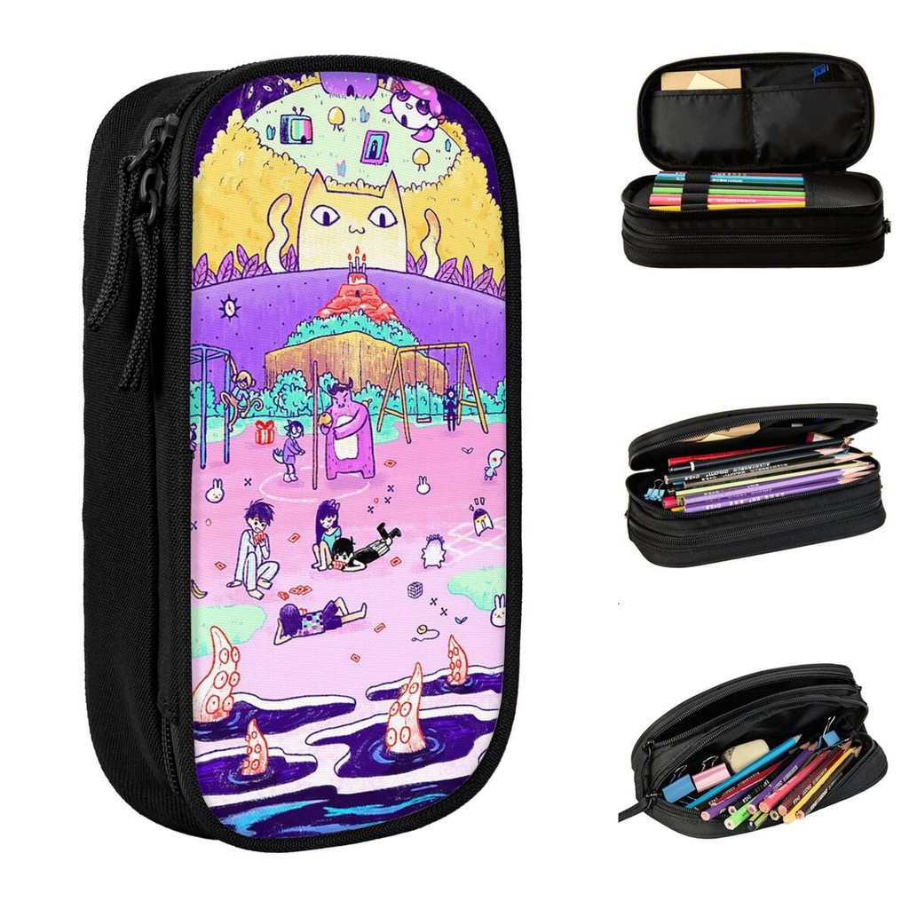 

Creative Aubrey Omori Pencil Case Game Cartoon Friends Pencil Pouch Pen for Girls Boys Large Storage Bags Office Gift Stationery