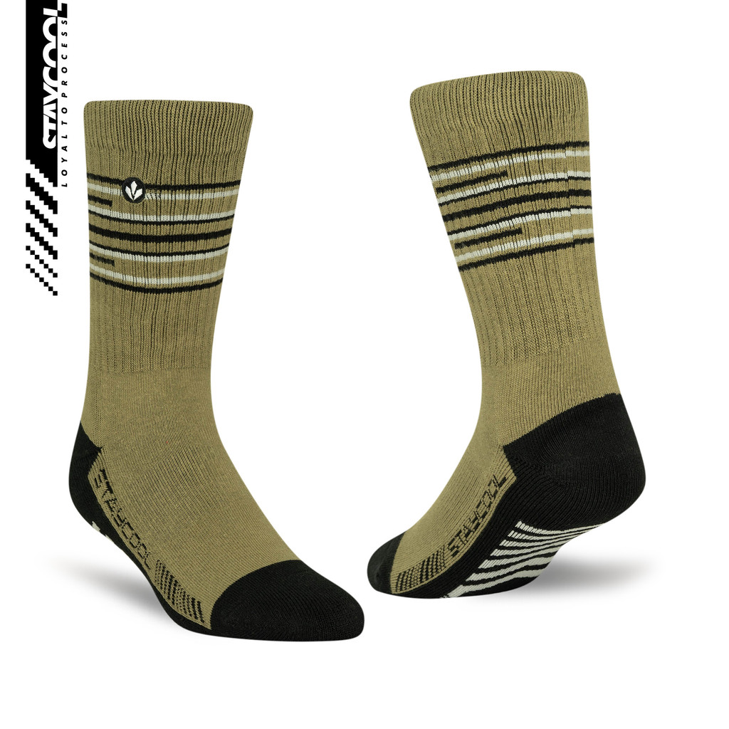 StayCool Socks Kaos Kaki Fashion Basic - Attitude Olive