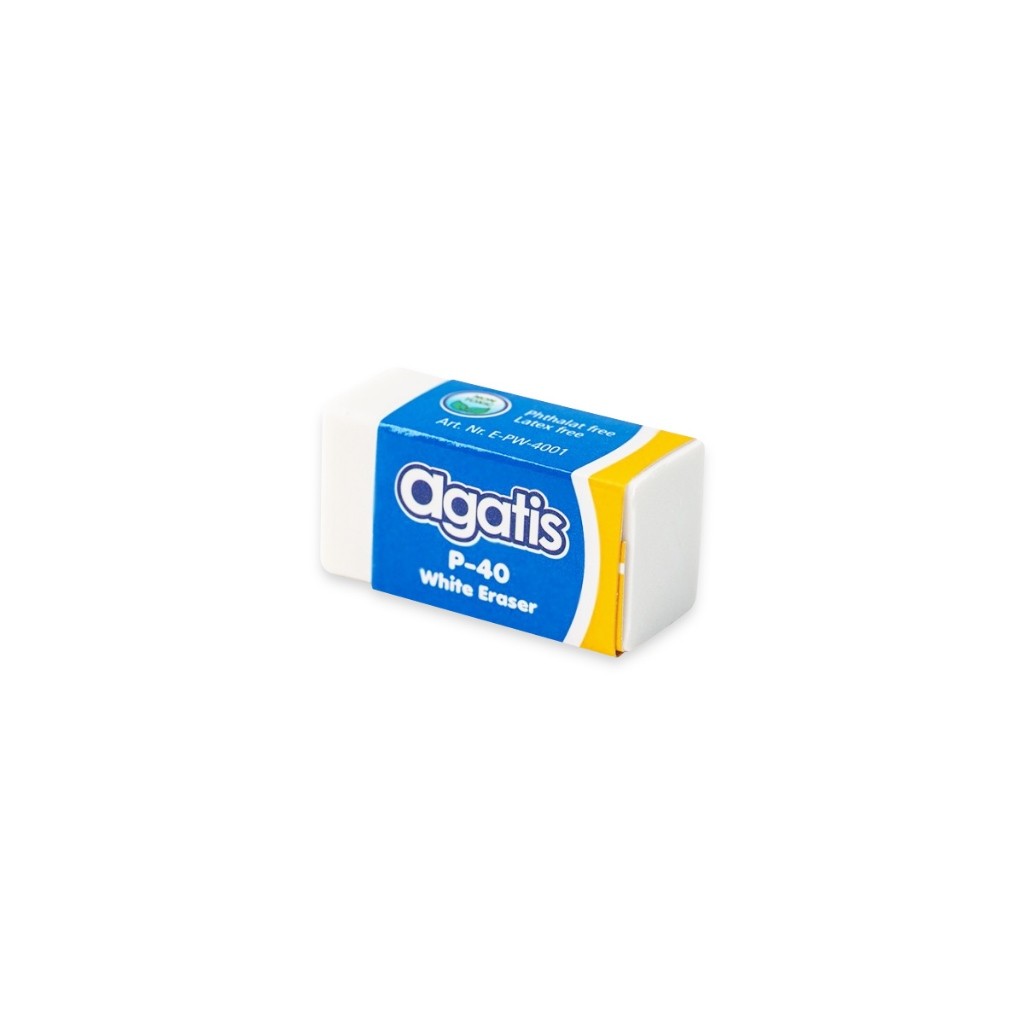 

Penghapus Karet Agatis Eraser P-40 PP-40 Warna Putih / Pastels