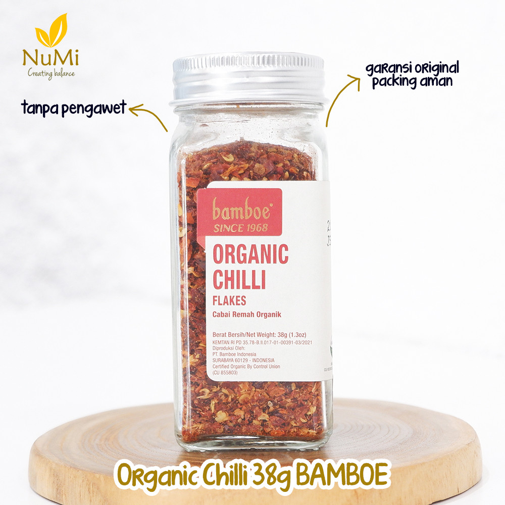 

Chilli Flakes Organic cabai remah - Bamboe Organic