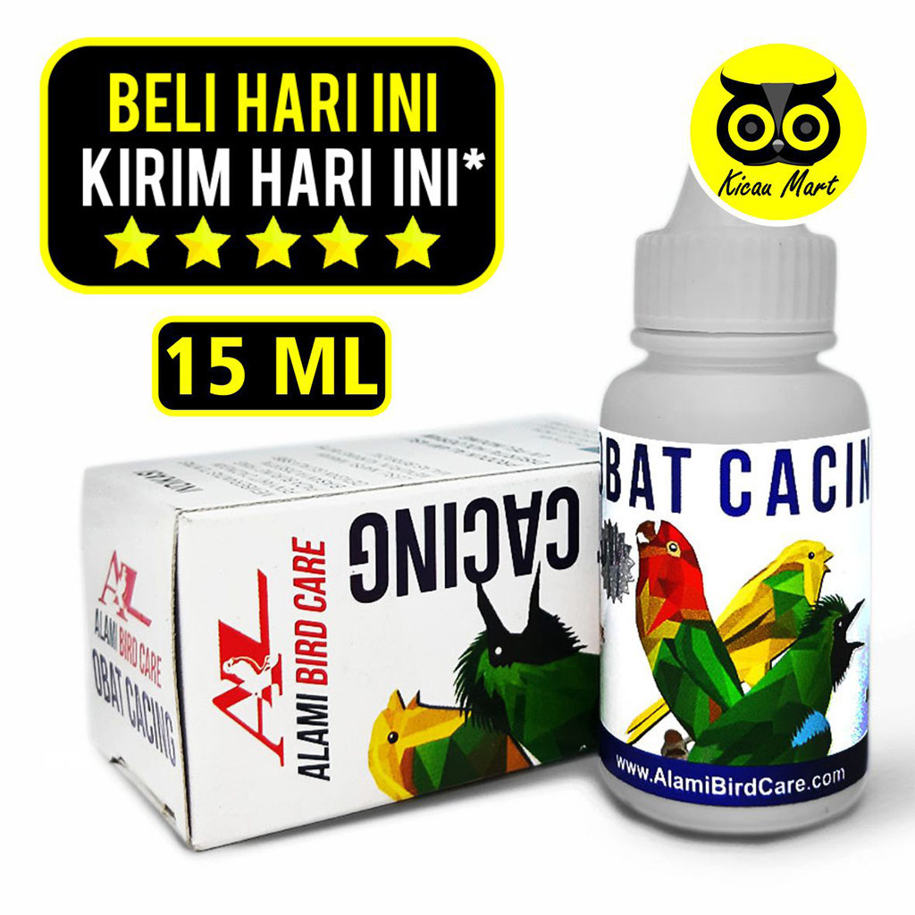 KICAU MART OBAT CACING ALAMI BIRD CARE ATASI BURUNG MURAI KACER LOVEBIRD KENARI CACINGAN KURUS NYILE