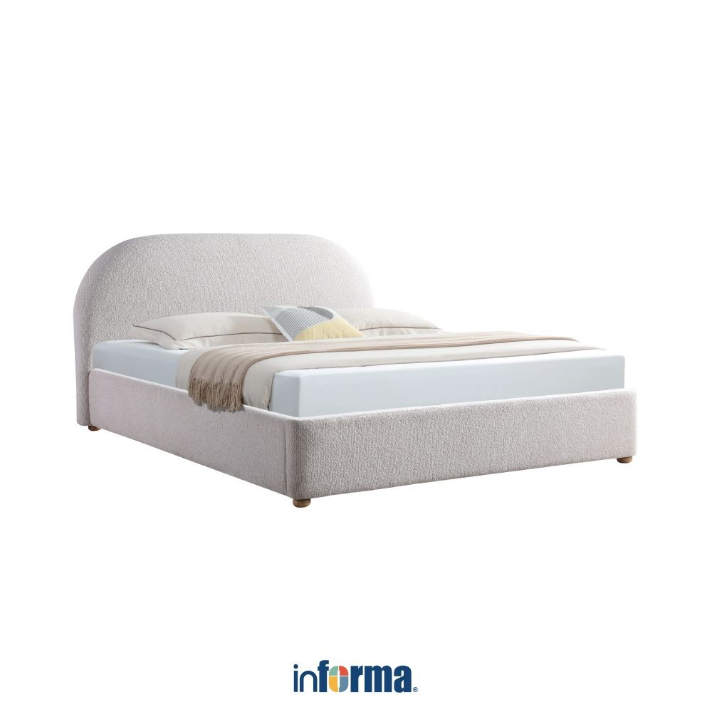 Informa Adeline Tempat Tidur - Krem Bed Ranjang Aesthetic Perabot Tidur Furniture Kamar Tidur