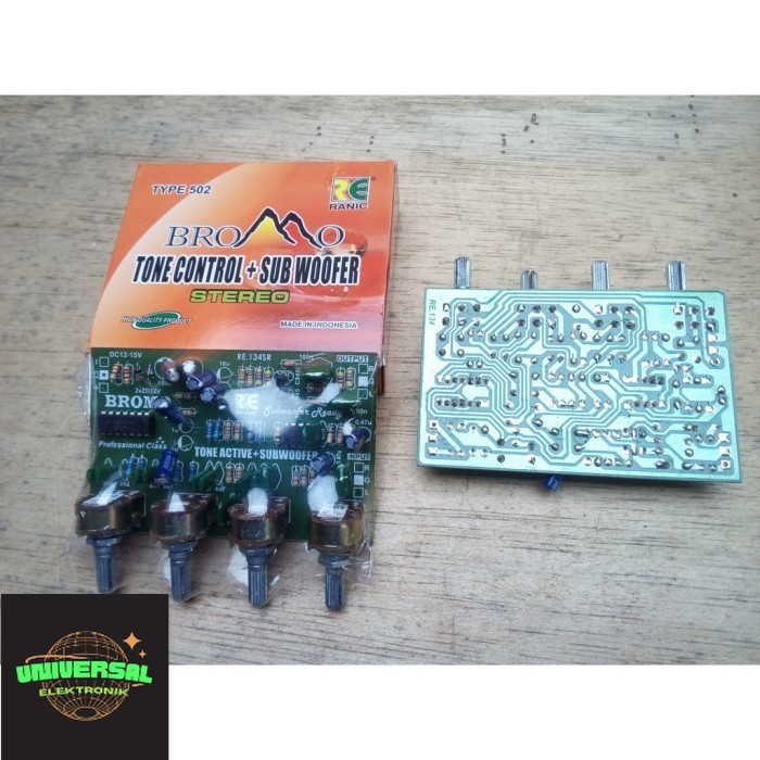 Kit Stereo Tone Control Subwoofer IC JRC4558 IC LM324 Termurah COD