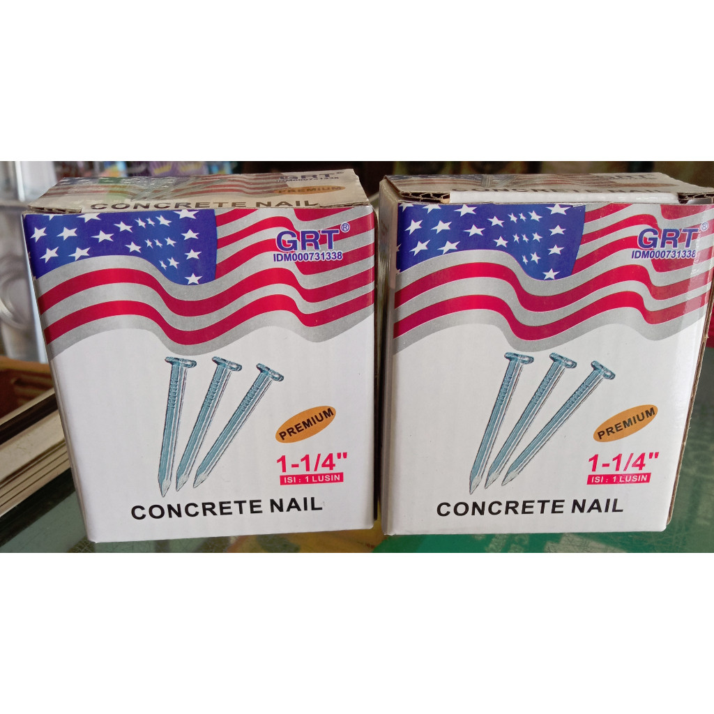 Promo Paku Cor Putih Baja Beton GRT/NETZ/THOCK/HOLY /TEXAS250 gr 1kotak 1dus 1box 1pack 1" , 1-4 inc