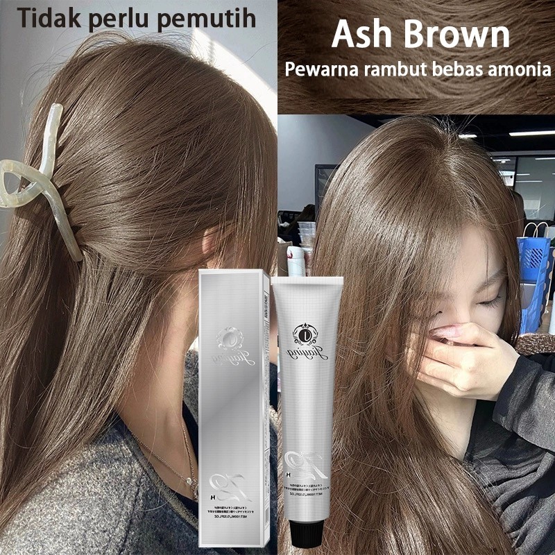 Pewarna Rambut Bebas Amonia Cat Rambut Ash Brown Ash Blue Ash Grey Hair Color  Pewarna Tanpa Bleachi