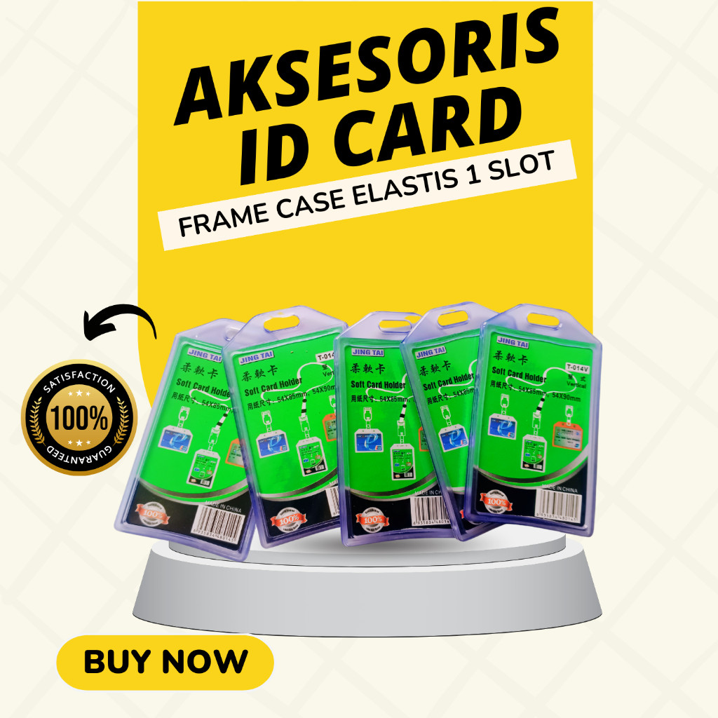 

Holder ID Card Elastis Tahan Lama, Mudah Digunakan, & Ringan 1 Slot hanya untuk 1 ID Card
