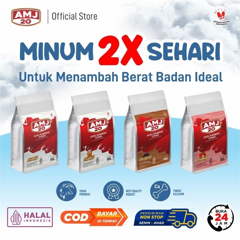 

MOCCA JAYA-MILKGOAT AMJ20 Susu Etawa Penggemuk Badan 1kg ️