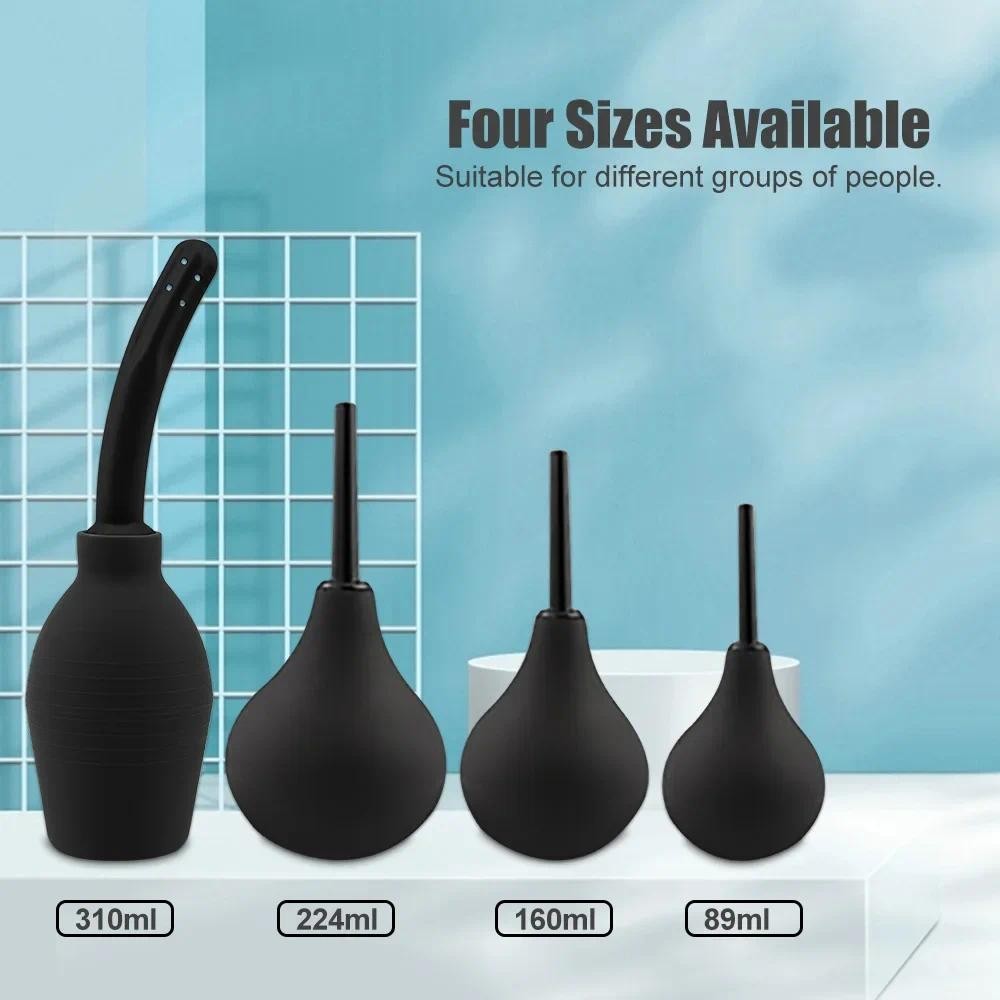 PREORDER Vaginal Cleaner Enema Bulb Butt Plug Anus Douche Shower Cleaning Ass Anus Cleaning Syringe 