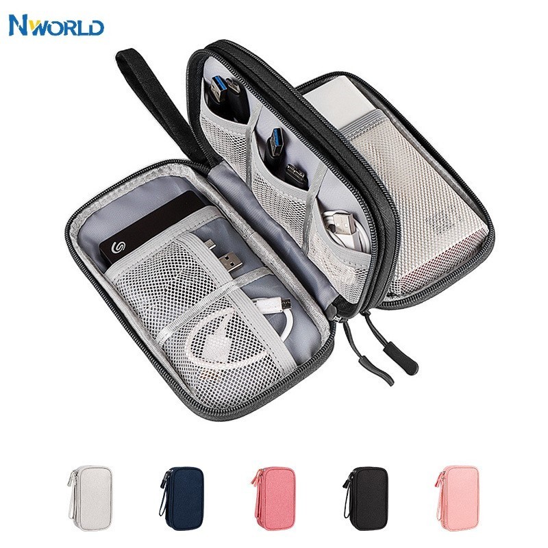 

NEW Travel Organizer Bag Cable Storage Organizers Pouch Carry Case Portable Waterproof Organizer Usb Hard Case Estuche Rigido