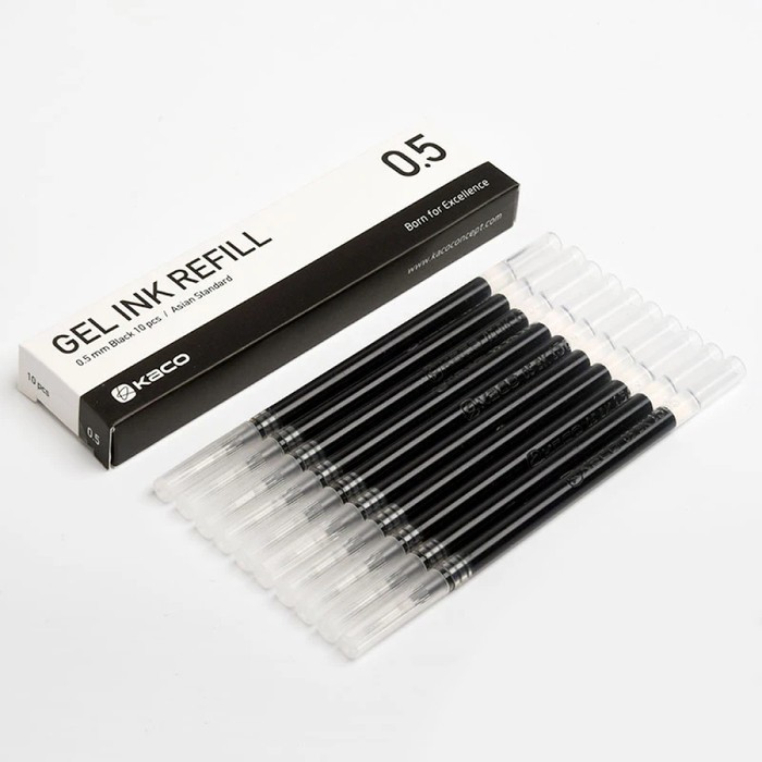 

GRSO Refill Pulpen Gel Tinta Hitam 0.5mm for Kaco PURE 1 PCS K1622
