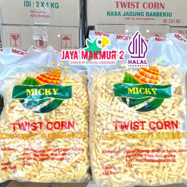 

1kg twist corn jagung bakar original tes