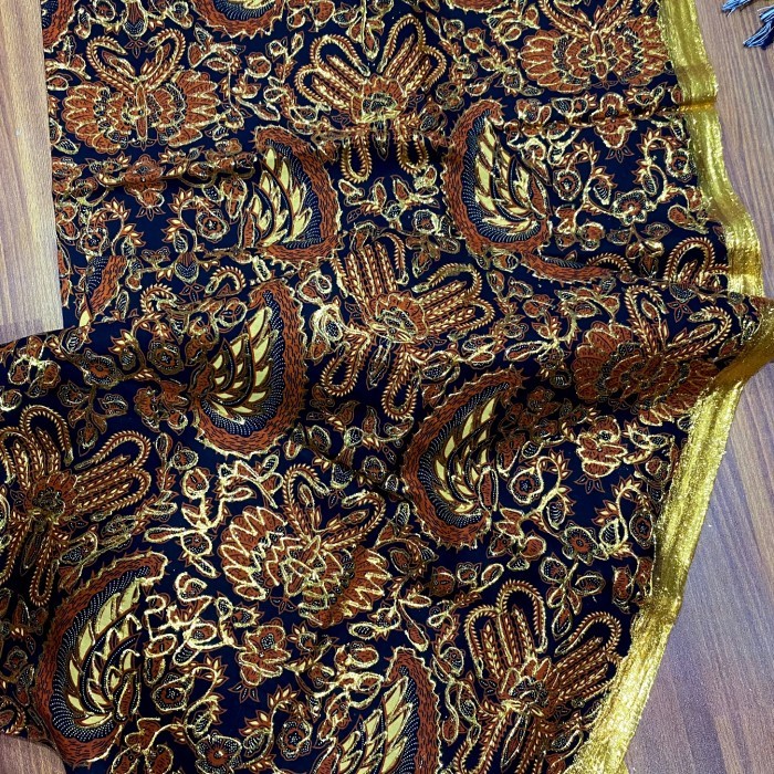 kain batik jarik prada emas bawahan pengantin