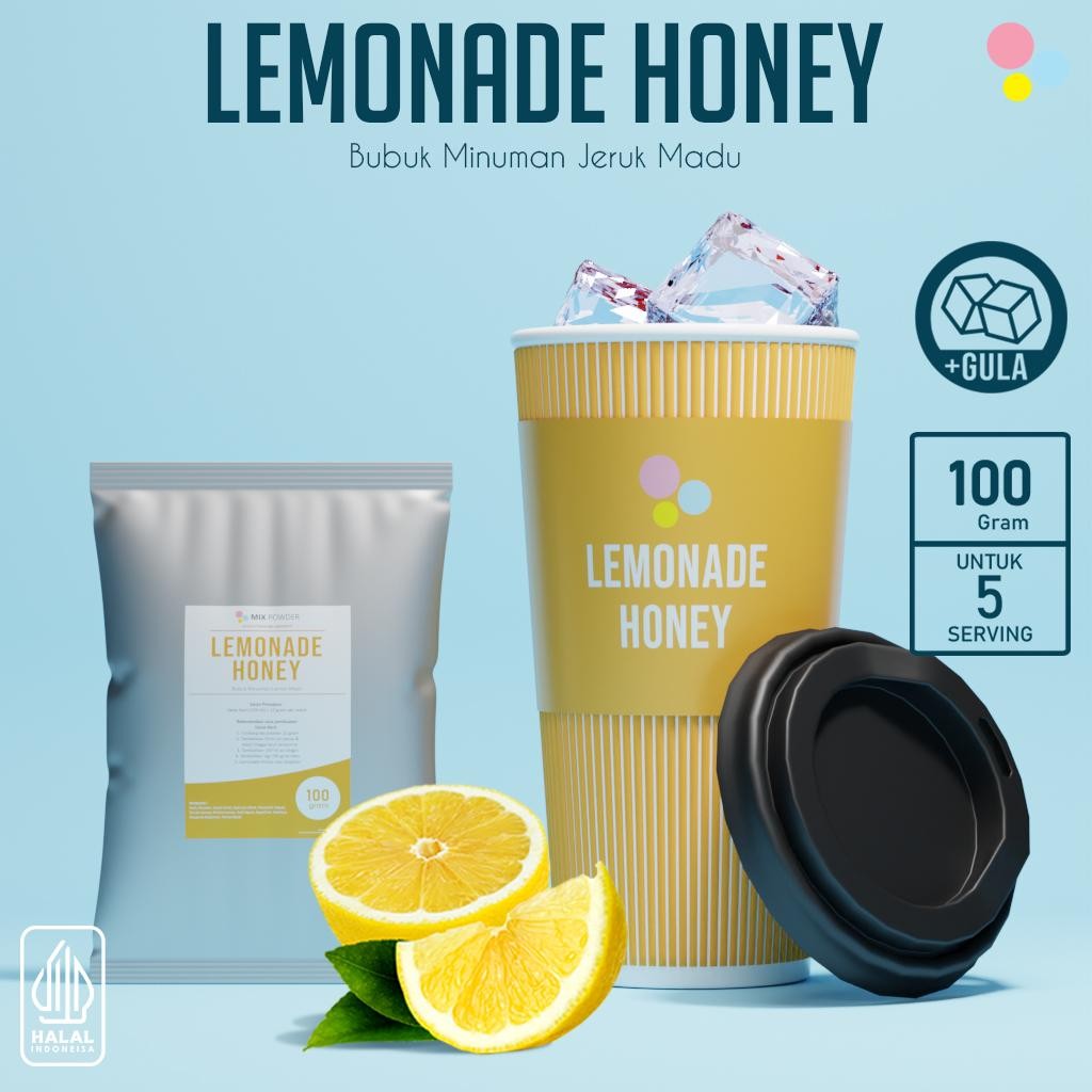 

Mix Powder Lemonade Honey Bubuk Minuman Madu Jeruk 100 Gram
