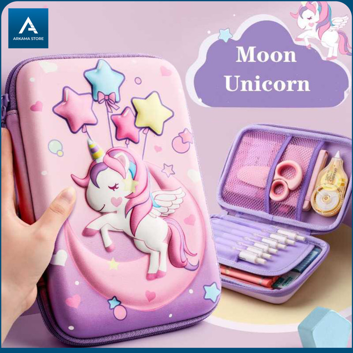 

tempat pensil anak perempuan unik unicorn tas pencil case pouch